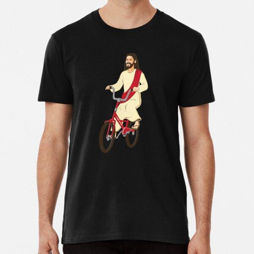 Remera Cristo En Una Bicicleta - Regalo De Pascua Divertido 