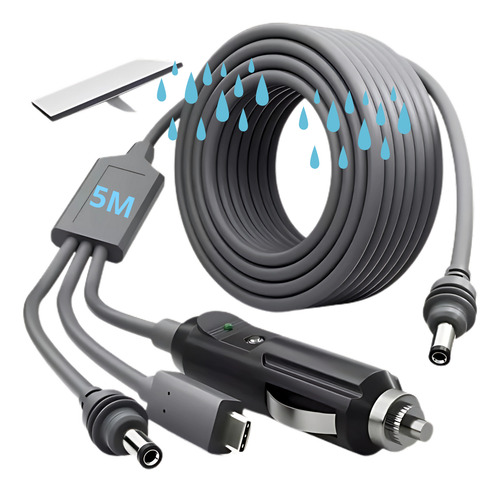 Cable Adaptador Para Starlink Mini 12/24v Auto Encendedor 5m