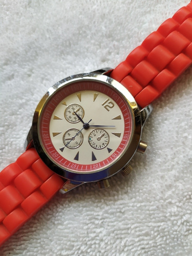 Reloj Con Correa Roj Para Dama