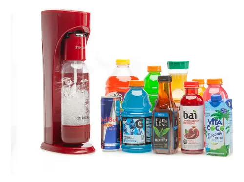 Drinkmate Máquina Para Hacer Bebidas Con Gas Color Rojo