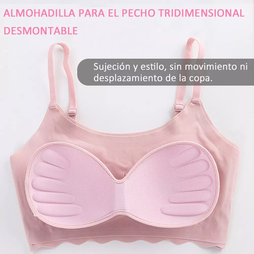 Wd Sujetador Deportivo Invisible For Niñas De 12 A 18 Años