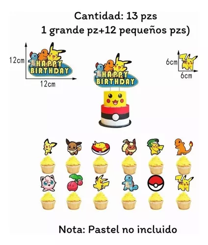  Pokemon Go - Globos para fiesta de cumpleaños, suministros de  decoración para juego de Pikachu : Juguetes y Juegos