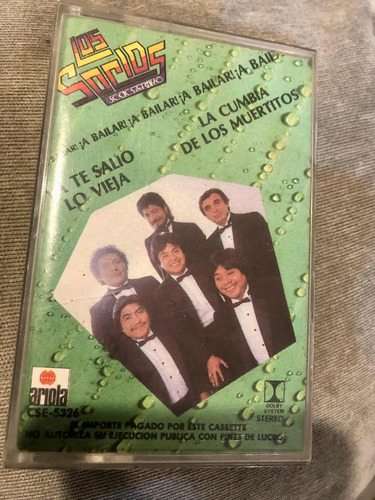 Cassette Los Socios Del Ritmo A Bailar! Original Usado