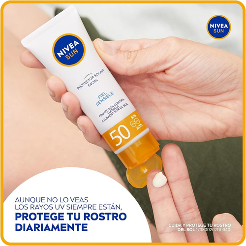 Protector Solar Nivea Sun Piel Sensible 50fps