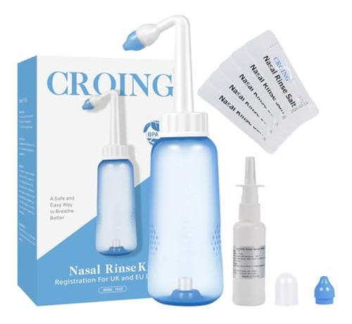 Croing Neti Pot Sinus Rinse Botella De Lavado Nasal Botella