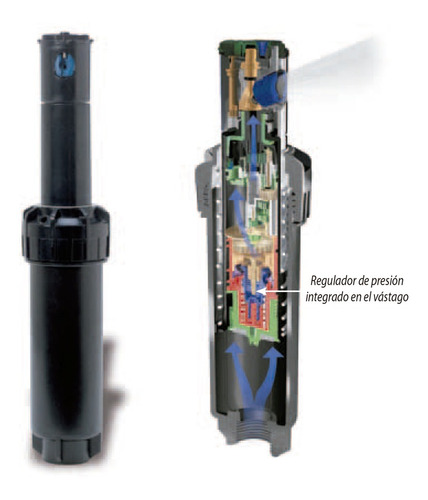 Imagen 2 de 4 de Aspersor Rotor Riego Rain Bird 5004 Rh 3/4