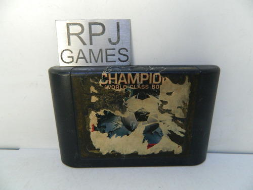 Champions World Class Soccer Cartucho Original P/ Mega Drive (Usado)