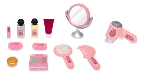 Juego De Belleza Y Peluquería Con Accesorios Secador Juguete