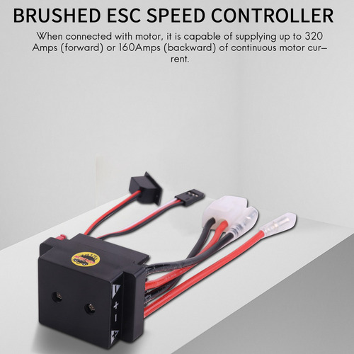 Controlador Esc Rc Cepillado 320 A 6-12 V Con Bec 2 A For R