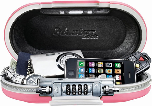 Master Lock ® safe Space Mini Caja Fuerte Portátil Seguridad Color Rosa Claro