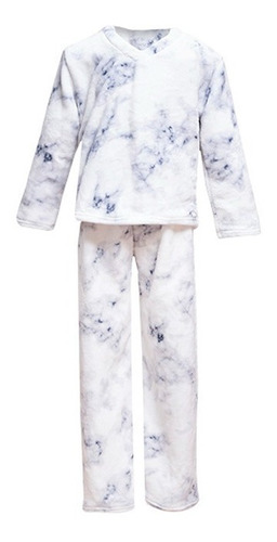 Pijama Para Dama Polar Flannel Ultra Suave Glam Marmol