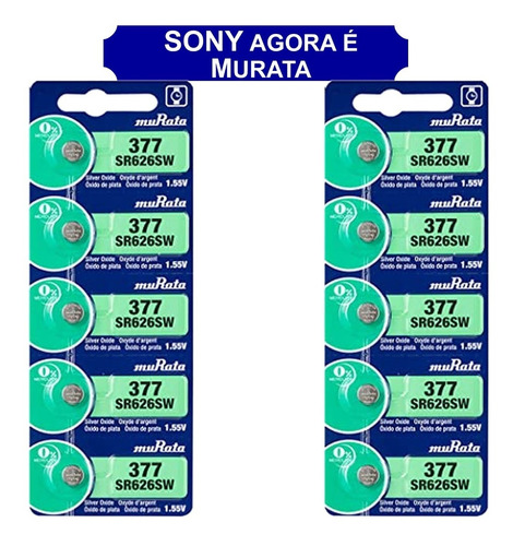 10 Baterias Sony 377 Sr626sw Original Lr626 177 Ag4