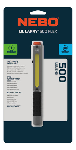 Linterna De Trabajo Recargable/pilas Nebo Lil Larry 500 Lum