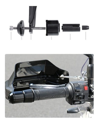 Imagen 6 de 10 de Cubrepuños Led Motocicleta Protectores Manos Cubre Manos
