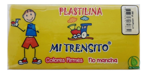 Plastilina En Barra Mi Trensito Amarilla 250gr X5 Und