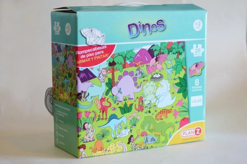 Rompecabezas Dinosaurios De Piso 28 Pz Puzzle Gigante Juego