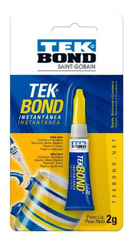 Tekbond Instantânea 2g Blister Super Cola