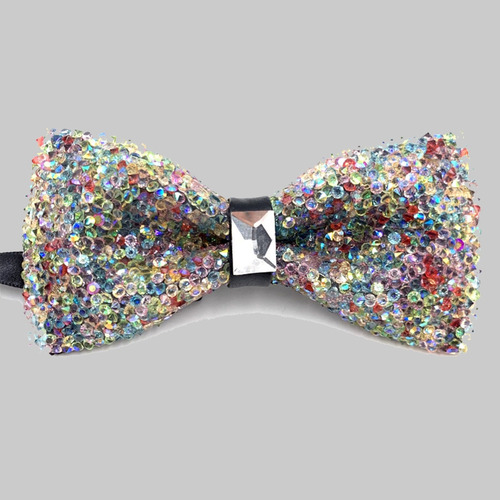 . (a) Corbata De Cristal Brillante Con Diamantes De