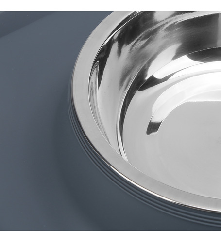 Foldable Dual Bowl Pet Silicone Antislip Water Dish Feeding