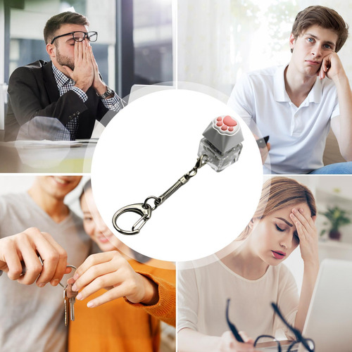 Fidget De Teclas Llavero De Silicona Keycap Fidget Toy Peque