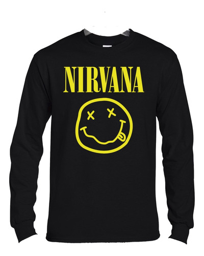 Polera Ml Nirvana Logo Rock Abominatron
