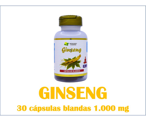 Ginseng, 30 Cápsulas Blandas De 1.000 Mg
