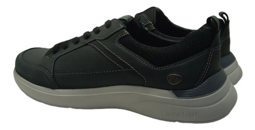 Zapatilla Hombre Cavatini 5055 De Cuero Con Cordón