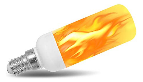 Bombilla Led Tipo Vela Con Efecto De Fuego, T6, T8, E12