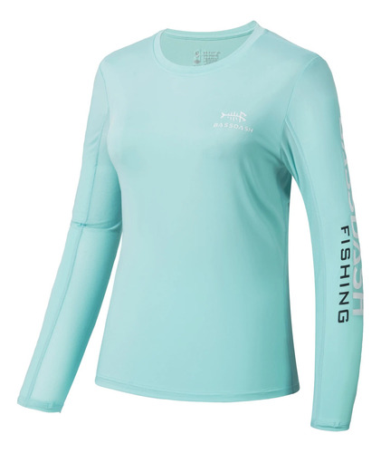 Camiseta Bassdash Con Protección Solar Uv Fpu 50+ Para Mujer