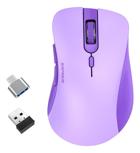 Rapique Mouse Inalambrico  Ratones Silenciosos Para Computa