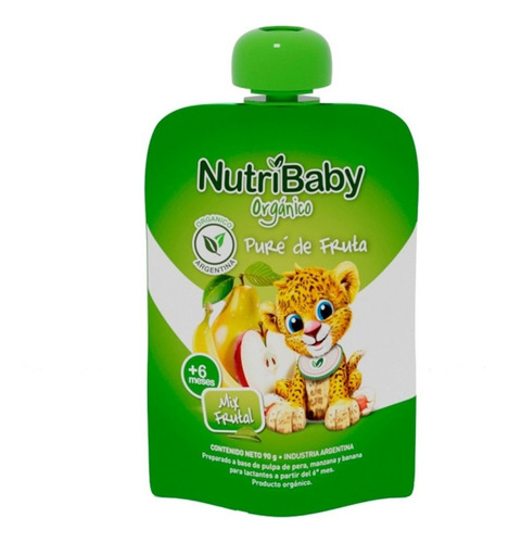 Imagen 1 de 2 de Nutribaby Organico Papilla Mix Frutal Pouch X 90g
