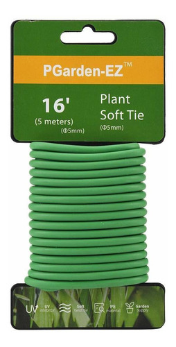 Pgarden-ez Corbata Flexible Para Plantas Color Verde