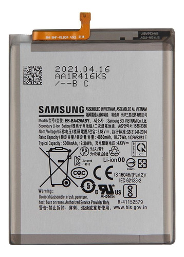 Bateria Original Samsung Para A72, A32 5g, A42 5g, Colocada!