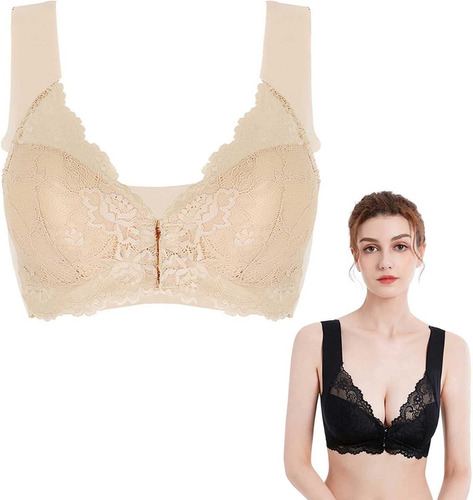 Sosten Dama Mayores Cierre Frontal 5d Shaping Push Up Bra