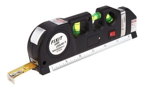 Nivel Laser 3 Burbujas Horiz, Vertical Y Cruz. Cinta 2,5mts