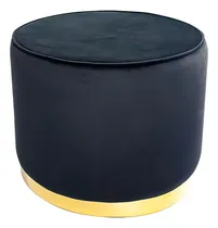 Comprar Taburete Puff Sillón Moderno Portofino Terciopelo Col Varios Color Negro