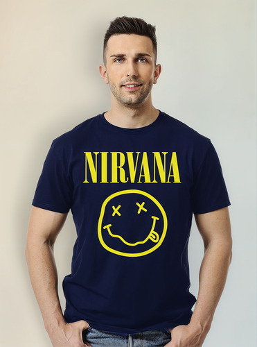 Polera Nirvana Logo Rock Colores Abominatron