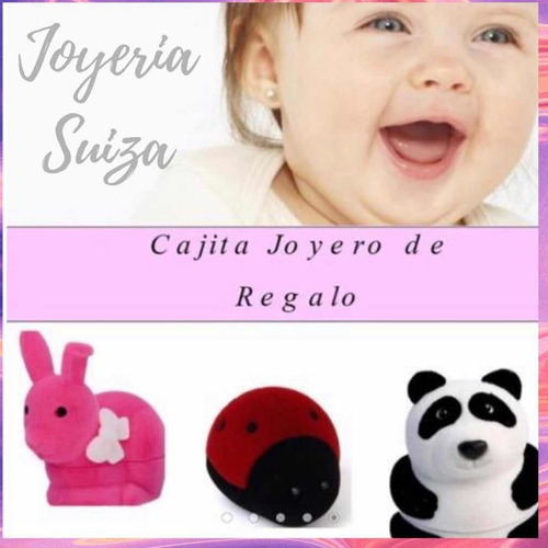 Imagen 3 de 3 de Aros Bolita Oro Abridor Bebé 3mm Venta Con Garantía