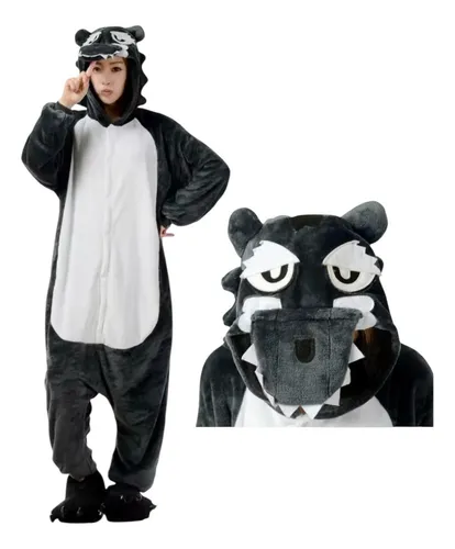 comprar Pijama Enterito Con Capucha De Lana Lobo Para Niños