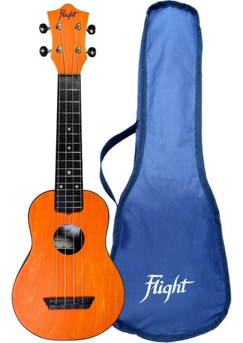 Ukelele Flight Soprano Funda Tus35 Naranja Envio Inmediato +