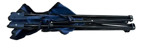 Mesa + 2 Sillas De Camping Discovery Plegable Portavaso Azul