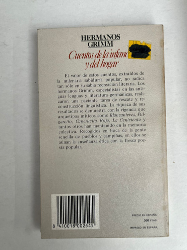 Cuentos De La Infancia Y Del Hogar Hnos.grimm (c/ilustrac.)