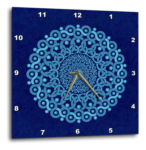 3drose Mandala De Fantasía Turquesa Y Azul Cobalto En Dama.