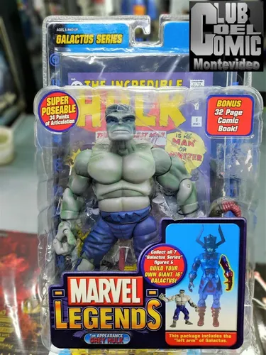 Figura Marvel Legends Hulk Gris Cerrado Toybiz Series Iii