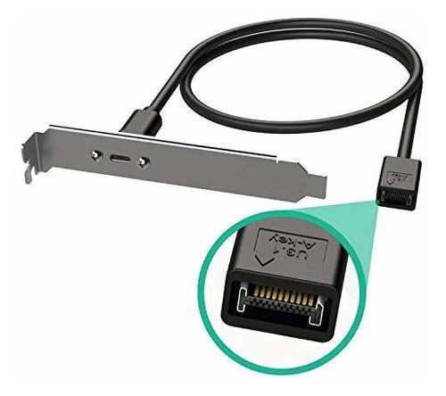 Puerto Usb C Para Motherboard 20pin Cabl 60cm