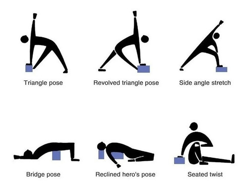 Imagem 5 de 7 de (kit 2 Peças) Bloco/tijolo/tijolinho Em Eva De Yoga Pilates