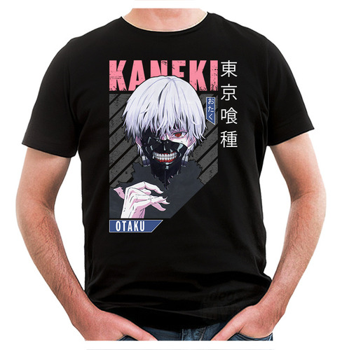 Remera Tokyo Ghoul Ken Kaneki 04 (negra:) Ideas Mvd