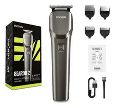 Rasuradora Eléctrica Profesional 3 En 1, Afeitadora Eléctrica Recargable, Apta Para Barba, Cabello Y Vello Corporal Enchen