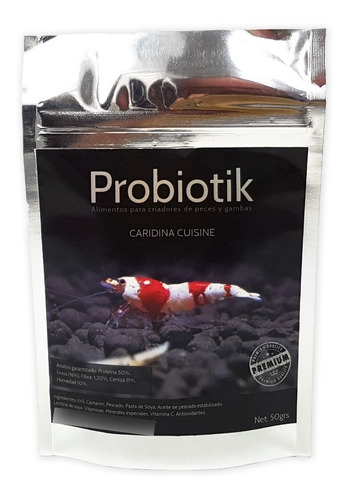 Alimento Gambas Caridinas Marca Probiotik 50g - Envío Gratis
