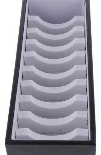 Cuero De La Pu 10 Ranuras Insertar Caso Pvc Bandeja De